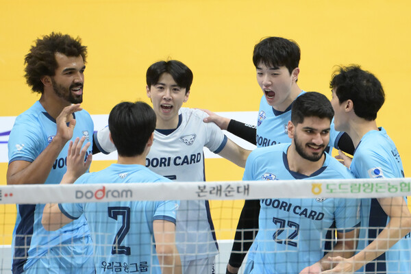 프로배구 V리그 남자부 우리카드. /KOVO 제공