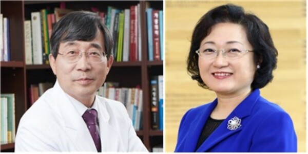 (왼쪽부터) 서홍관 한국금연운동협회 명예회장, 이명선 서울시여성 가족재단 이사장./대한보건협회 제공