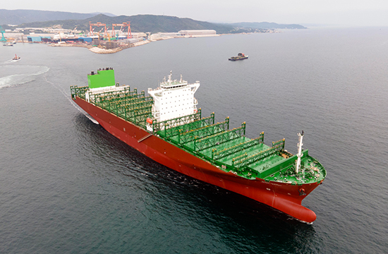 HD현대 자율운항기술 실증 선박 / HD현대중공업 제공