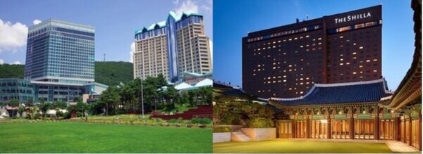 강원랜드 하이원 그랜드 호텔(왼쪽), 호텔신라 전경 / 사진=각 사 제공