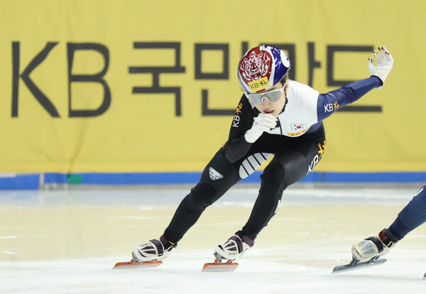 김길리가 역주하고 있다. /연합뉴스