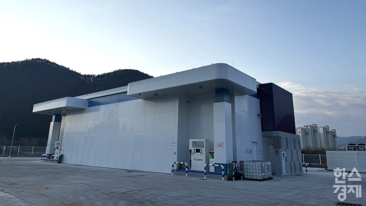 순천시 가곡동에 설치한 광주‧전남 최초 액화수소충전소 (사진=순천시)