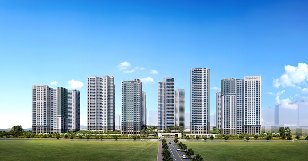 평택 브레인시티 푸르지오 단지 조감도./대우건설 제공