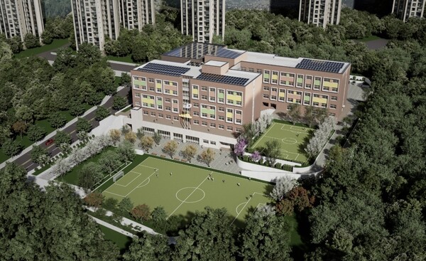 오는 2026년 3월 개교할 예정인 처인구 역삼 초중 통합 운영학교 조감도(안)./ 용인특례시 제공