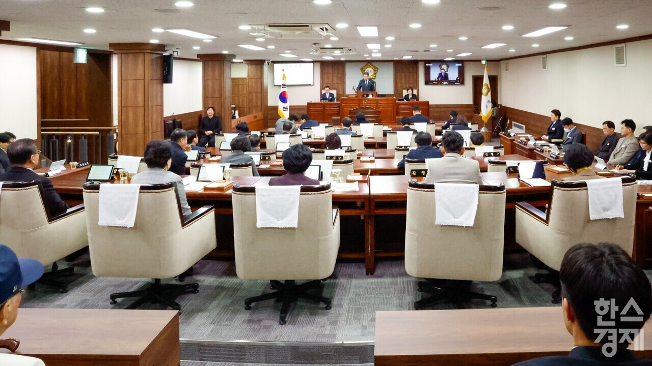 ▲순천시의회 본회의장