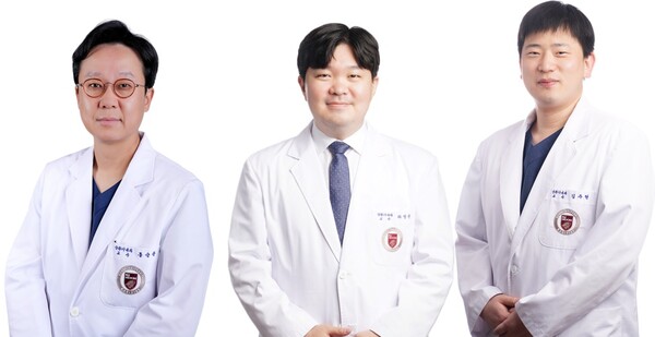 (왼쪽부터) 홍순준, 차정준, 김주현 고려대학교 안암병원 순환기내과 교수./고려대 안암병원 제공