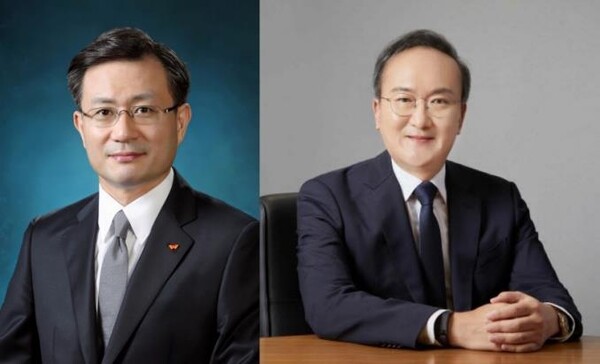 유정준 SK온 부회장(왼쪽)과 이석희 사장./SK온