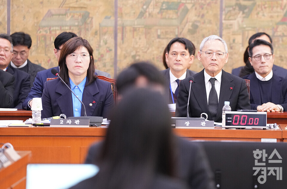 10일 오전 서울 여의도 국회에서 문화체육관광부 전체회의가 열리고 있다. 유인촌 문체부 장관, 장미란 2차관이 출석해 있다. /최대성 기자 dpdaesung@sporbiz.co.kr 2025.01.10.