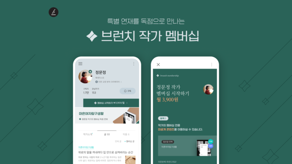 카카오가 브런치스토리의 분야별 전문 창작자를 지원하고 창작 활동 생태계를 조성하기 위해 ‘브런치 작가 멤버십’을 상반기 동안 시범 운영한다./카카오