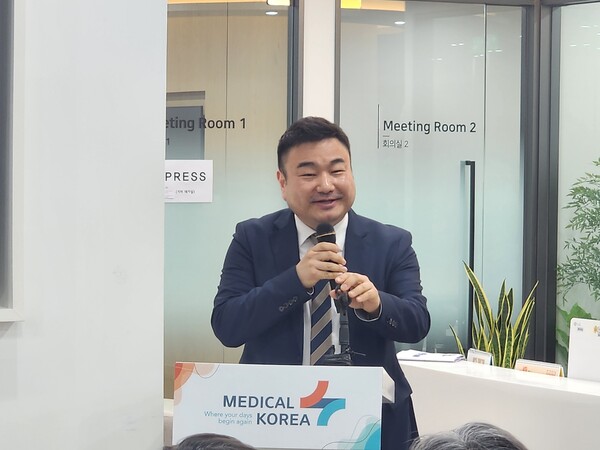 홍승욱 한국보건산업진흥원 외국인환자유치단장./이소영 기자