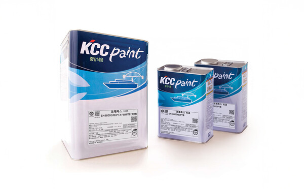 글로벌응용소재화학기업 KCC는 세계적인 조선사 HD현대와 손잡고 공동 개발한 선박 내부용 도료 EH4600(HS)가 한국환경산업기술원으로부터 지역 환경오염, 생활 환경오염, 유해물질 감소의 사유로 환경표지 인증을 취득했다./KCC