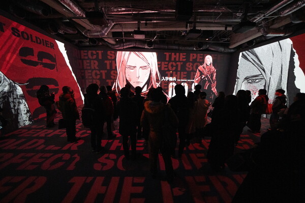 라인프렌즈 스퀘어 시부야에 오픈한 ‘The Perfect Soldier(완벽한 용병)’ 팝업 이미지./IPX