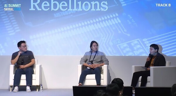 박성현 리벨리온 대표(좌), 백준호 퓨리오사AI 대표 /  DMK Global 갈무리