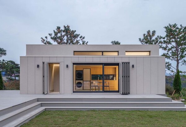 강원도 SM 연수원에 설치된 LG 스마트코티지 모습. / LG전자 제공 