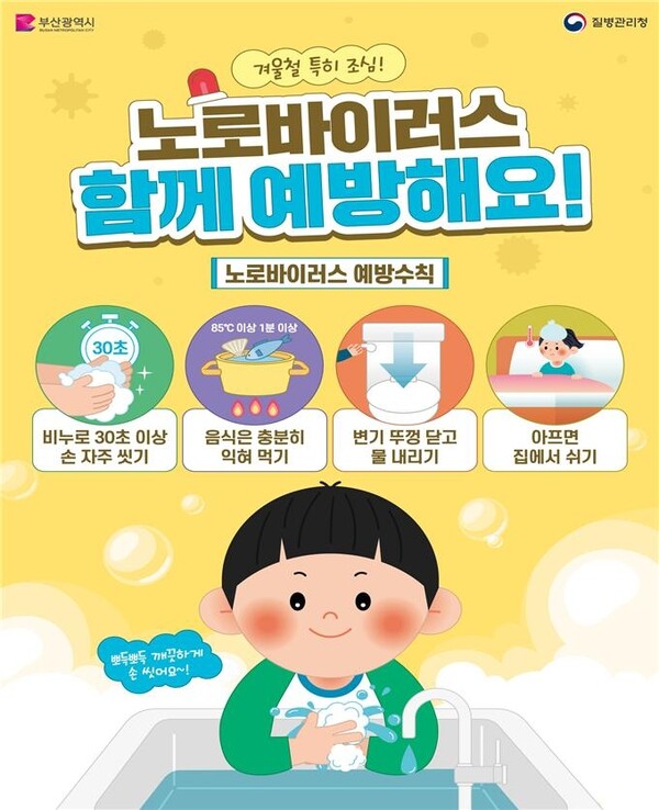 노로바이러스 예방수칙 / 부산시 제공