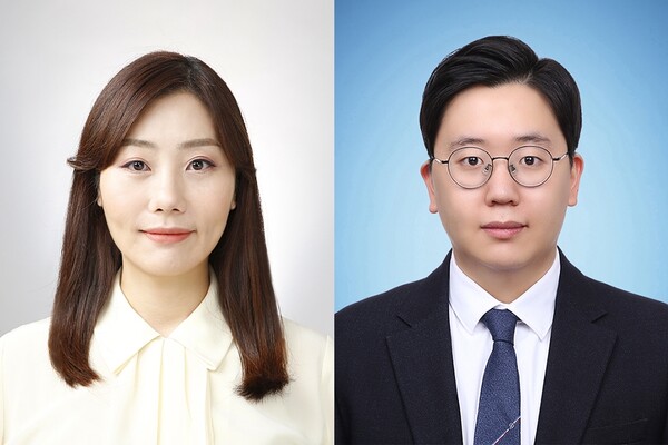 (왼쪽부터) 전지원 가톨릭중앙의료원 기초의학사업추진단 인공지능뇌과학사업단 교수, 김성민 연구원./가톨릭중앙의료원 제공