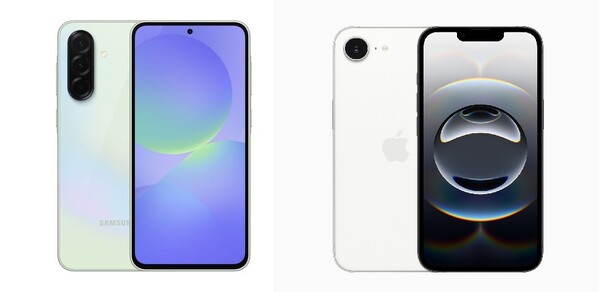 삼성전자 갤럭시A, 아이폰16e 이미지./각 사  