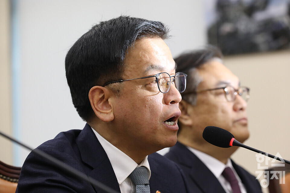 최상목 대통령 권한대행 부총리 겸 기획재정부 장관이 발언하고 있다. /최대성 기자 dpdaesung@sporbiz.co.kr 2025.02.06.