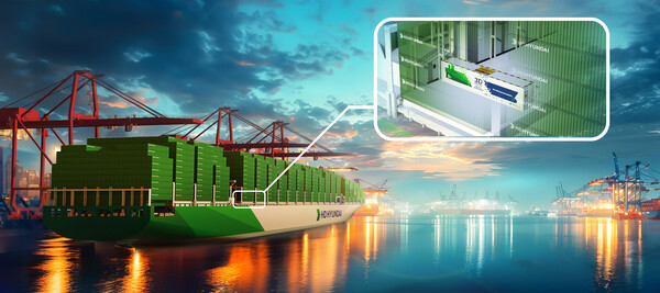 3D프린팅 디지털 워크샵이 적용된 컨테이너선 조감도/HD현대