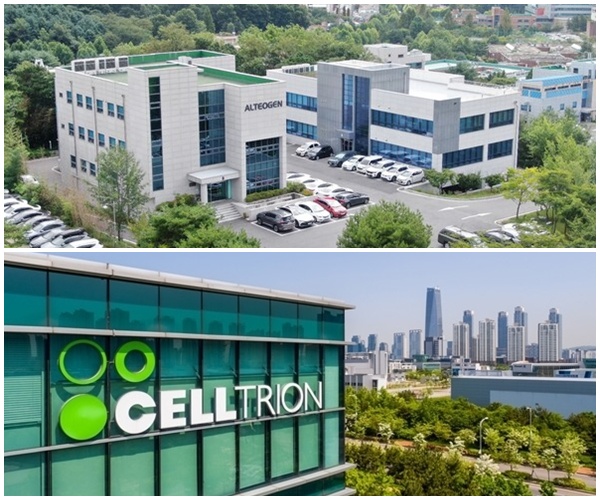 알테오젠, 셀트리온 전경. /각 사 제공