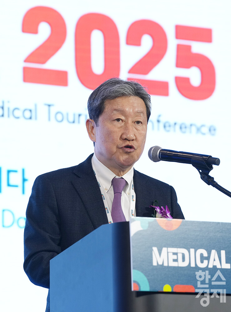 20일 서울 강남구 코엑스에서 메디컬 코리아(Medical Korea) 2025 개막식이 열리고 있다. 차순도  한국보건산업진흥원장이 환영사를 하고 있다. /최대성 기자 dpdaesung@sporbiz.co.kr 2025.03.20.