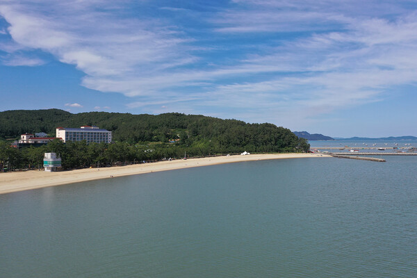 율포솔밭해수욕장 전경. /사진=보성군