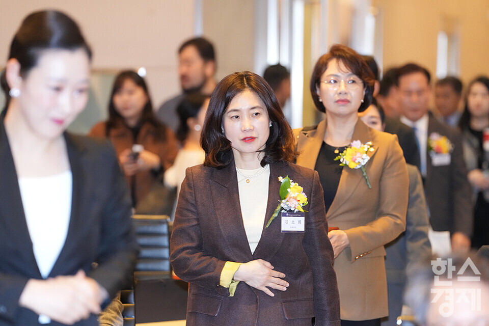 김소희 국민의힘 의원이 27일 오전 서울 여의도 FKI타워에서 개최된 한스경제 창간 10주년 기념 ‘체인지 코리아(Change Korea) 2025 포럼’에 참석하고 있다. /최대성 기자 dpdaesung@sporbiz.co.kr 2025.03.27.