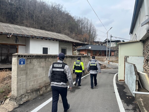 경북경찰、산불 피해지역 범죄 예방 활동 강화。사진＝경북경찰청 제공