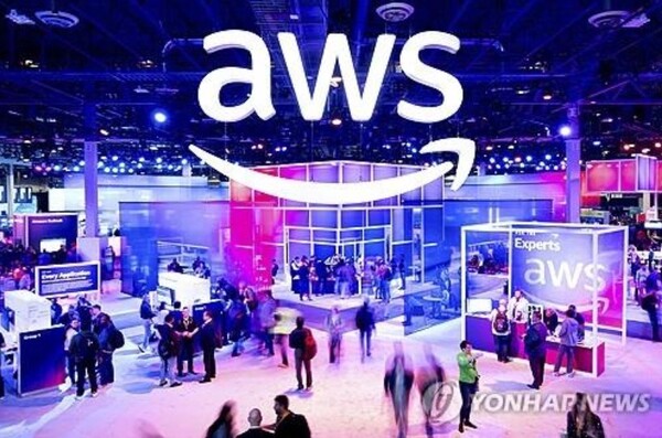 3대 클라우드 서비스 업체인 아마존·MS·구글이 모두 1분기 성장세를 보였다. 아마존웹서비스(AWS) 콘퍼런스 / 연합뉴스
