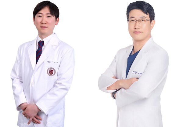 고려대학교 안암병원 소화기내과 이호승(왼쪽)·이재민 교수 연구팀. /고려대학교 안암병원  제공
