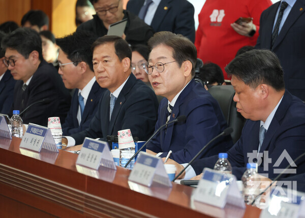 더불어민주당 이재명 대선 경선 후보가 21일 서울 여의도 금융투자협회에서 열린 자본시장 활성화를 위한 정책간담회에서 발언하고 있다. 사진=연합뉴스