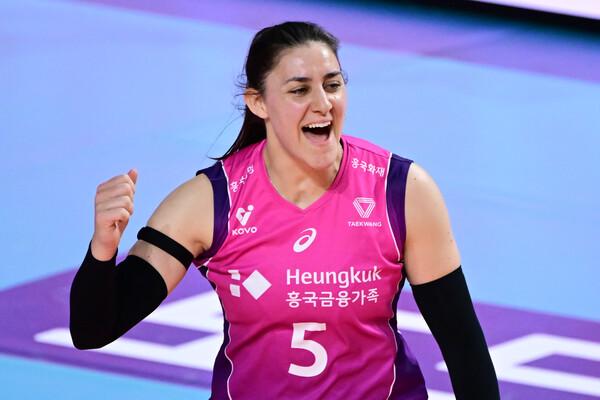 프로배구 V리그 여자부 흥국생명 피치. /한국배구연맹 제공