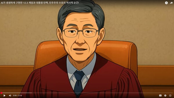 헌재 판결문 애니메이션 장면.