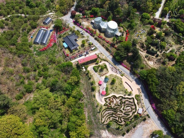 5월 신록의 구례수목원. 사진=전남도