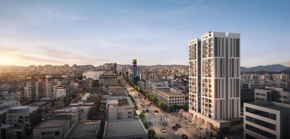 강동 디아테온 조감도./에이블피엔지