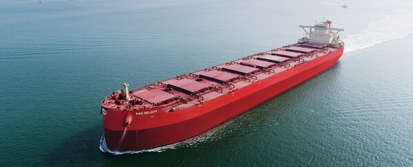 팬오션 소속 벌크선./팬오션