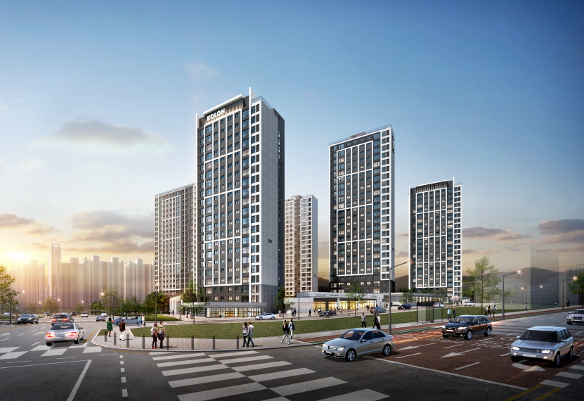 동남하늘채 에디크 투시도./코오롱글로벌