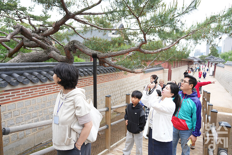 서울대학교 환경대학원 ESG 전문가 과정 제5기 펠로우들이 24일 서울 종로구 경복궁을 답사하고 있다. /최대성 기자 dpdaesung@sporbiz.co.kr 2025.05.24.