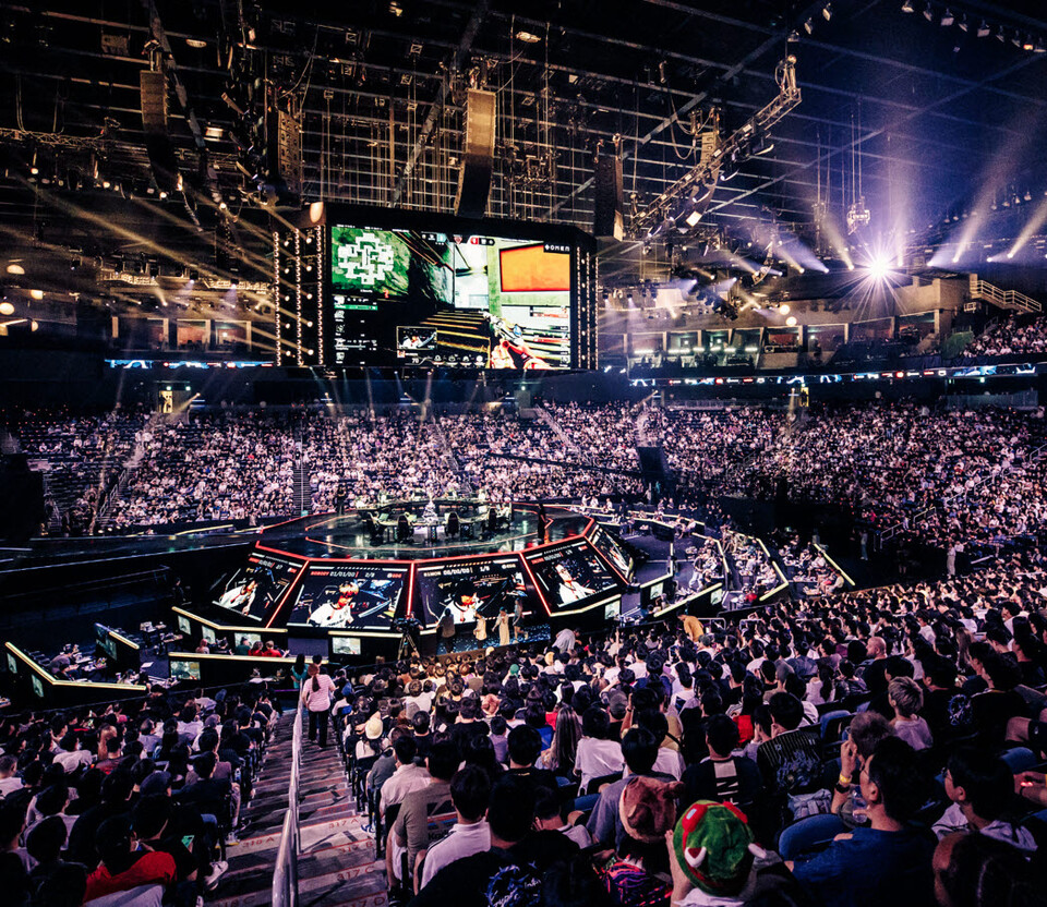 지난해 8월 인천 인스파이어아레나에서 열린 발로란트 월드 챔피언십 현장 모습. /라이엇게임즈 제공