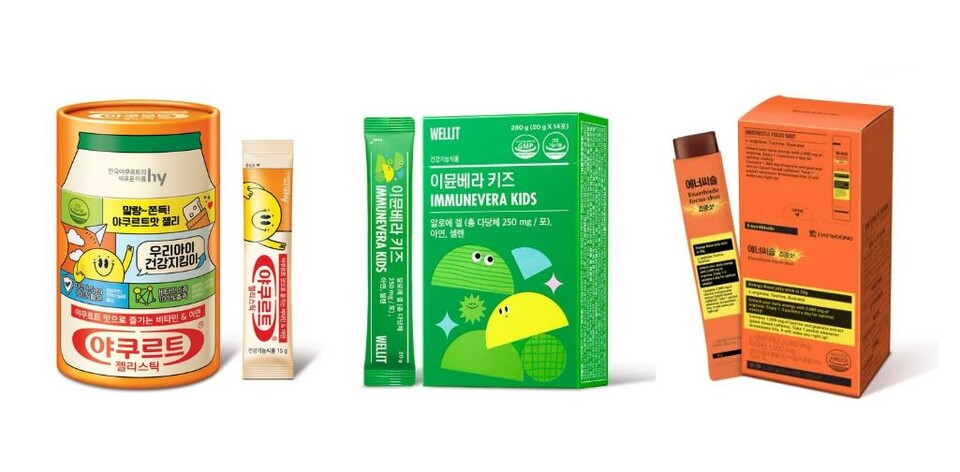 알피바이오가 생산하는 젤리스틱 주요 제품.  /알피바이오 제공