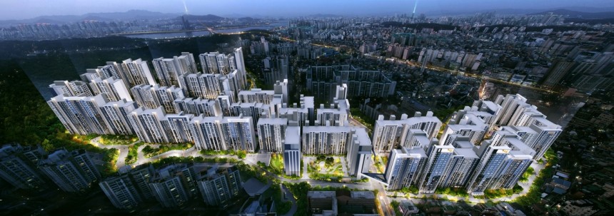 서울 이수 극동·우성 2·3단지 아파트 리모델링 조감도./포스코이앤씨