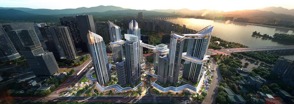 HDC현대산업개발이 제안한 용산정비창 전면1구역 재개발 조감도 / 사진=HDC현대산업개발