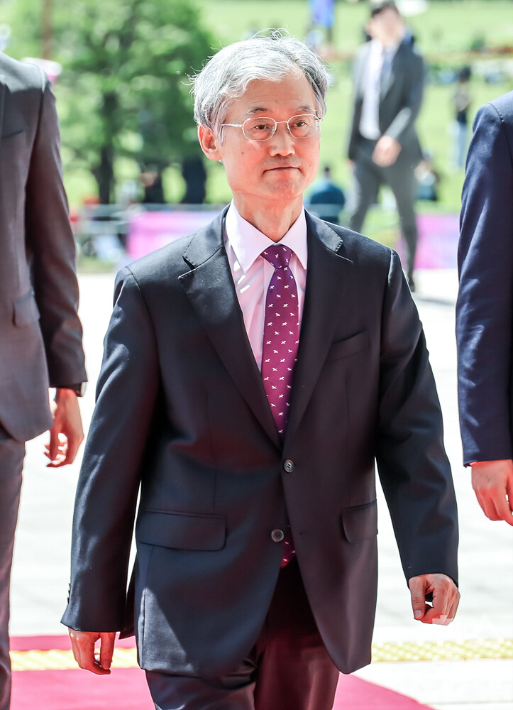 조희대 대법원장이 4일 서울 여의도 국회에서 열리는 21대 대통령 취임식에 참석하고 있다. / 최대성 기자 dpdaesung@sporbiz.co.kr 2025.06.04.