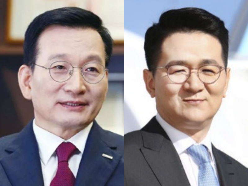 김상열 호반그룹 회장(왼쪽), 조원태 한진칼 회장 / 사진=각 사 