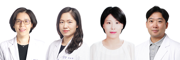 (왼쪽부터) 고대안산병원 내분비내과 김난희, 박소영 교수, 의생명연구센터 김민희, 김재영 교수./고려대학교 안산병원 제공