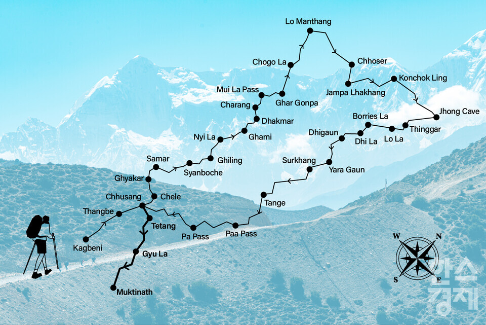 무스탕 트레킹 코스 / 한스경제