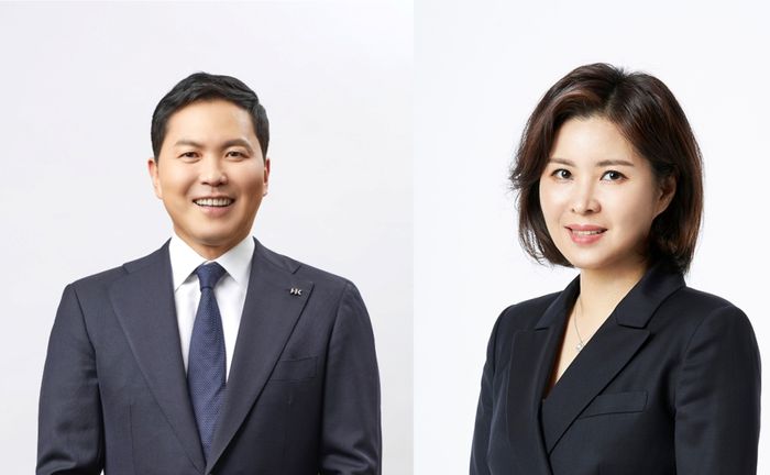 윤상현 콜마홀딩스 부회장(왼쪽), 윤여원 콜마비앤에이치 대표./