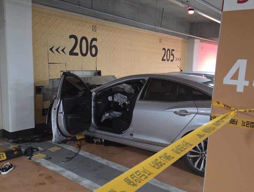 차량 단독사고 현장. /연합뉴스