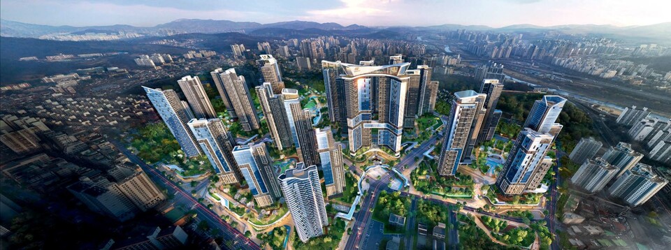 구리 수택동 재개발 사업지 조감도./현대건설