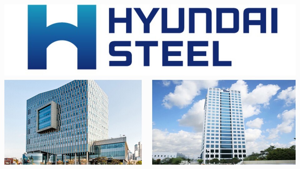 현대체철 CI(위), HD현대인프라코어(왼쪽), 현대로템 본사 전경 / 사진=각 사 제공